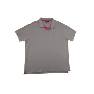 Psycho Bunny Pima Cotton Taupe Gray Polo Shirt 2XL Robert Godley Logo